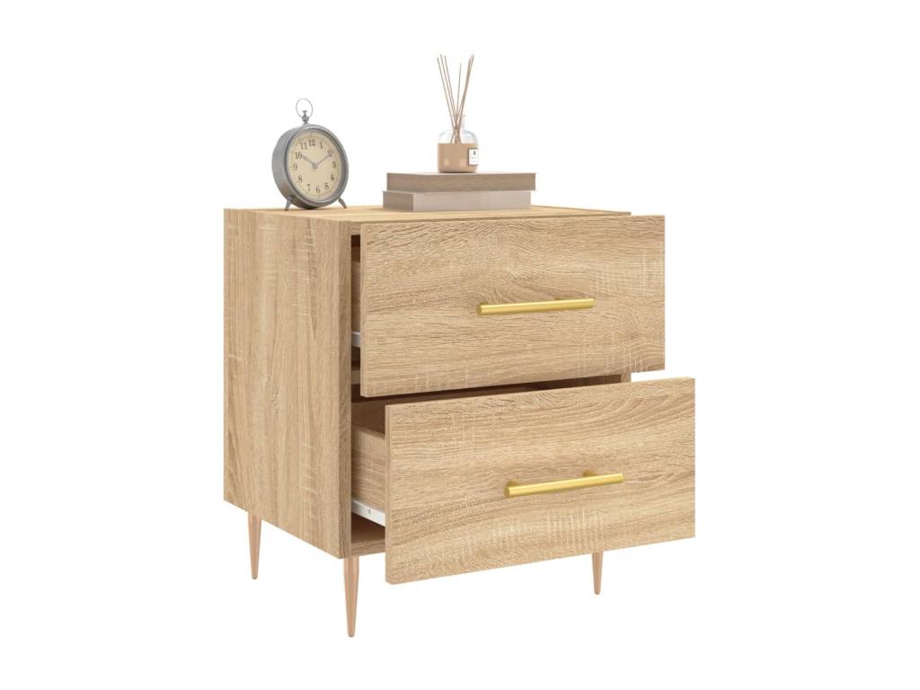 Table en bois composite, 40 x 35 x 47,5 cm, marron