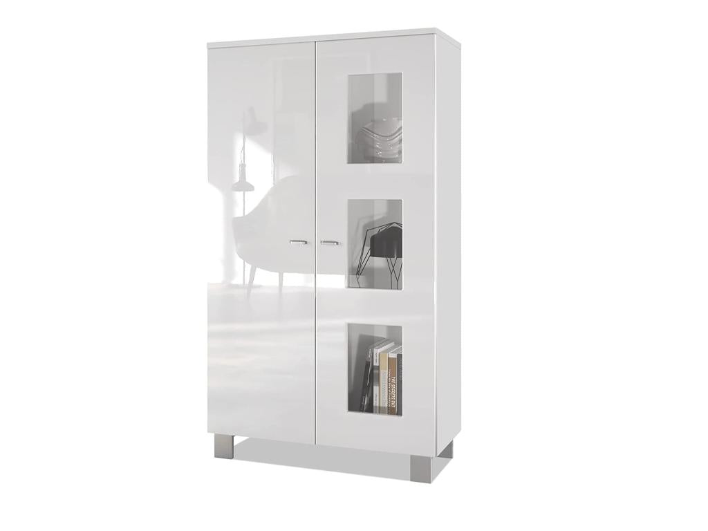 Produit à 2 portes, 71 x 129 x 35 cm, blanc