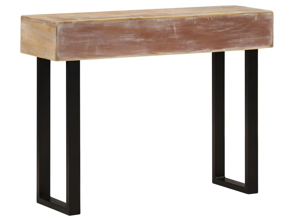 Table en bois de manguier, 100 x 30 x 75 cm, marron