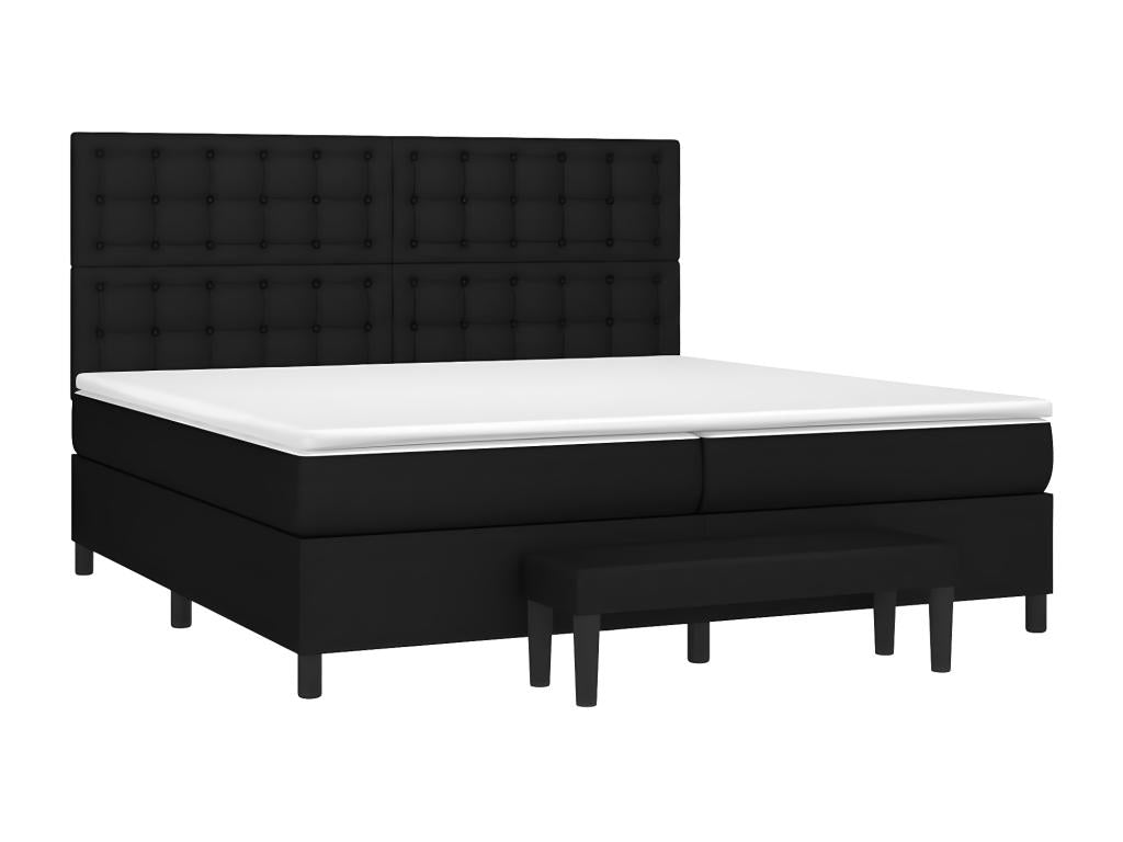 Matelas en tissu, 200 x 200 cm, noir