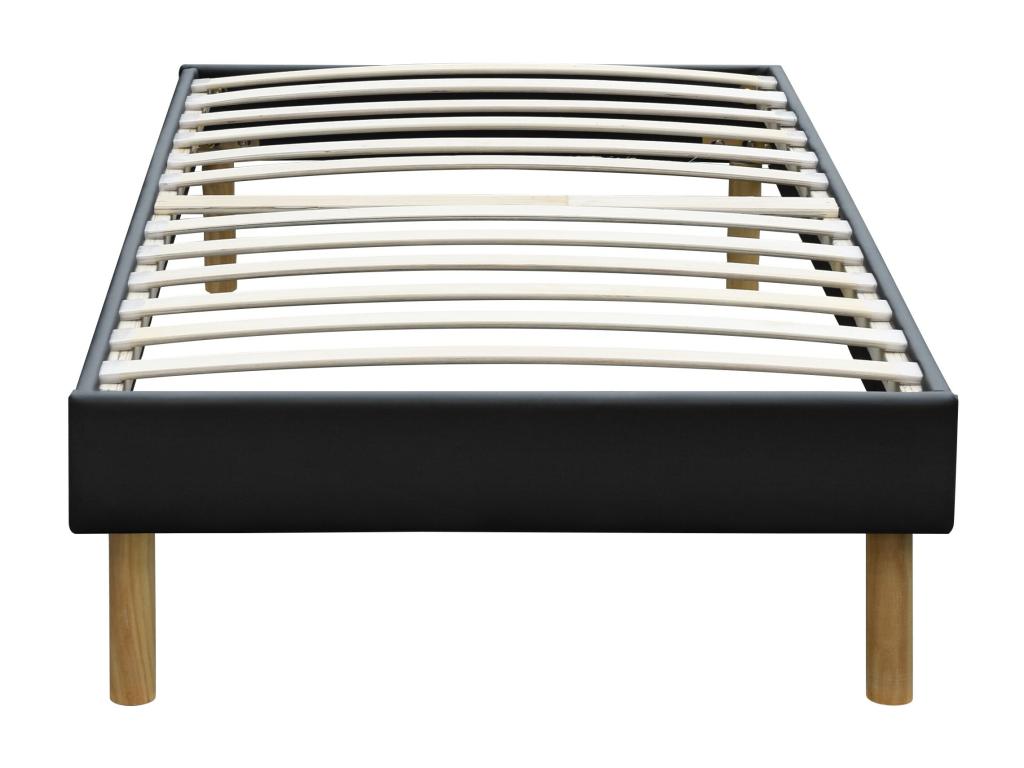 Matelas à mémoire de forme et ressorts, épaisseur 25,5 cm, dimensions 120 x 200 cm, noir