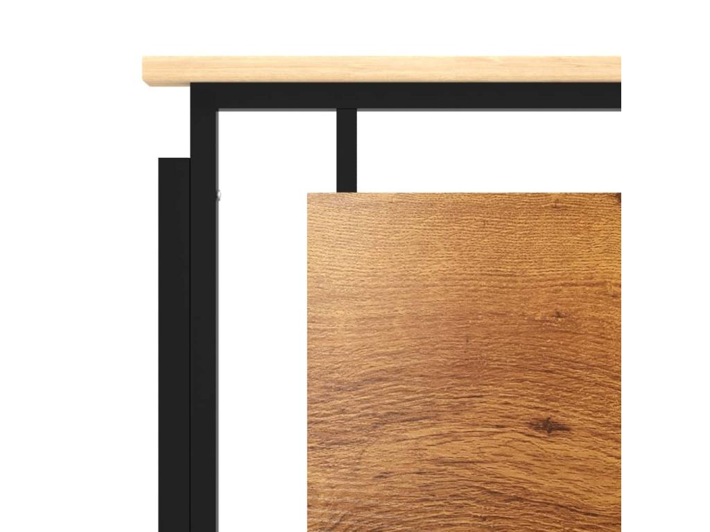 Cadre de lit en métal, 120 x 200 cm, noir