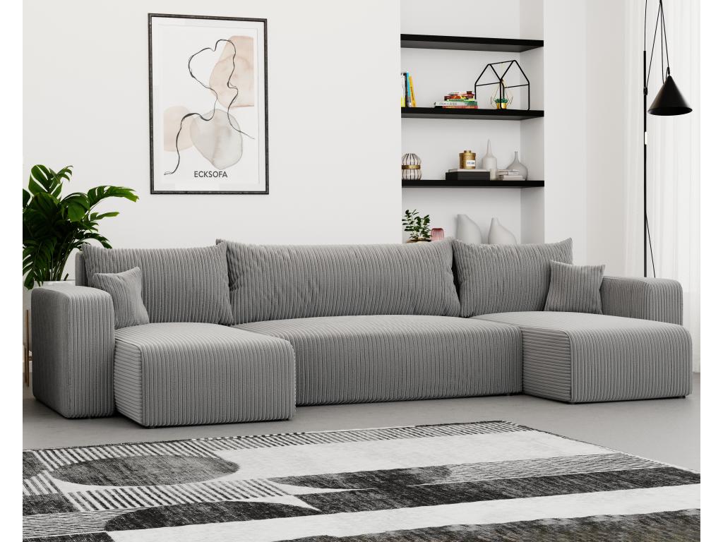 Canapé en tissu gris