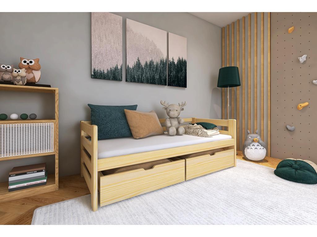 Cadre de lit enfant, 590 x 200 cm, beige