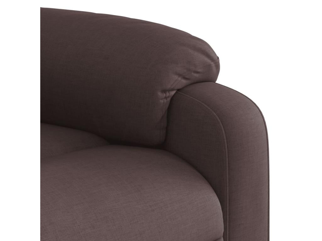 Fauteuil d'appoint en tissu marron