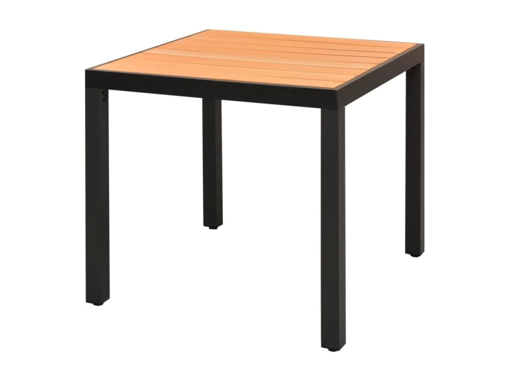 Ensemble de 3 pièces en résine tressée, noir