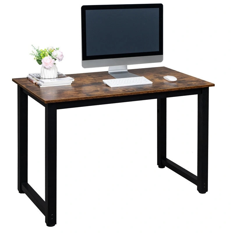 Bureau d'ordinateur en bois de style simple
