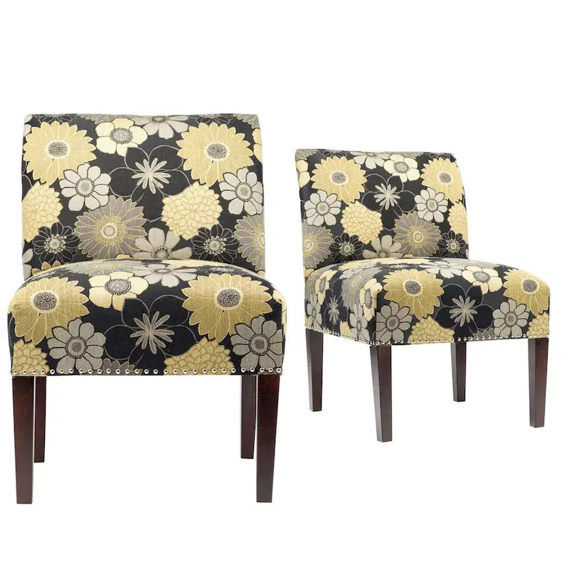 Fauteuil à bascule capitonné Samantha