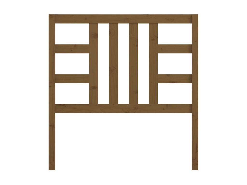 Cadre de lit en bois massif, 96 x 4 x 100 cm, marron