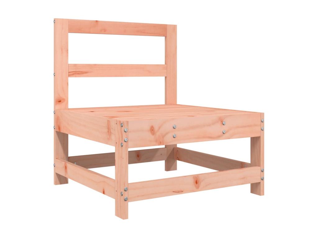 Ensemble de mobilier de jardin 4 pièces en bois massif, marron