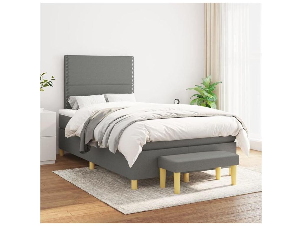 Matelas en tissu, 120 x 200 cm, gris