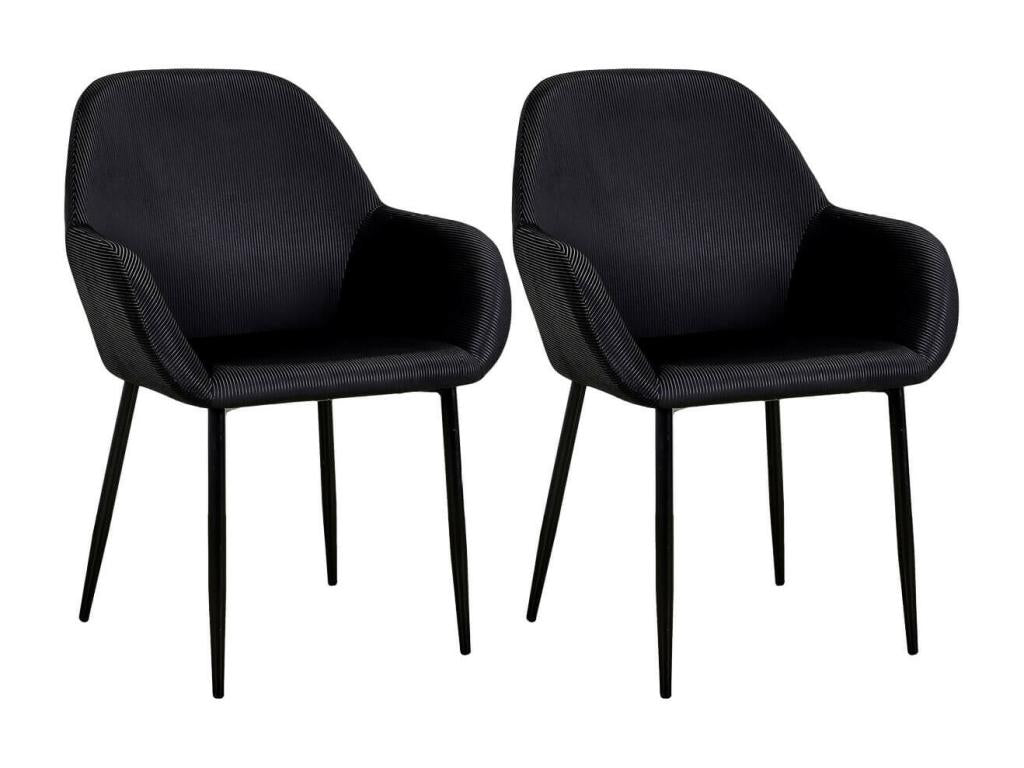 Fauteuil d'appoint en velours noir