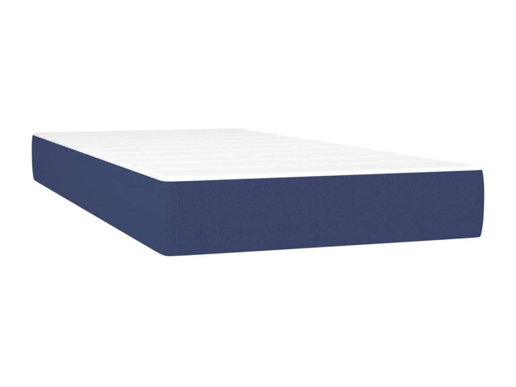 Matelas en tissu, 90 x 190 cm, bleu