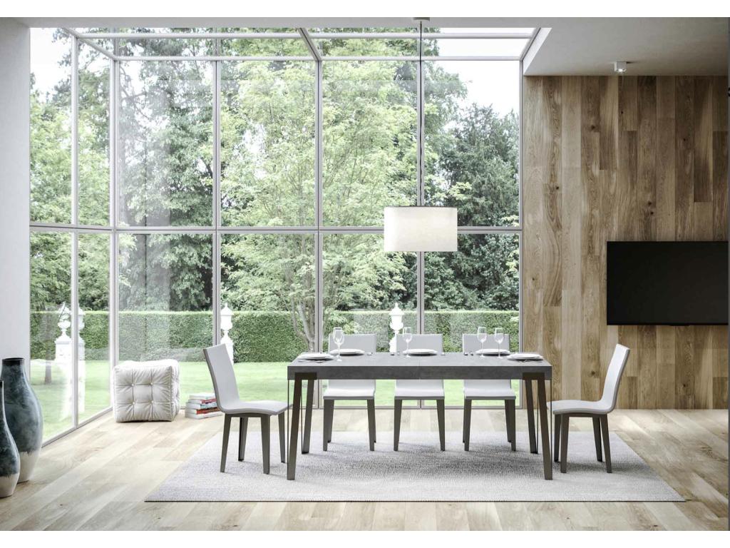 Table en métal, blanche