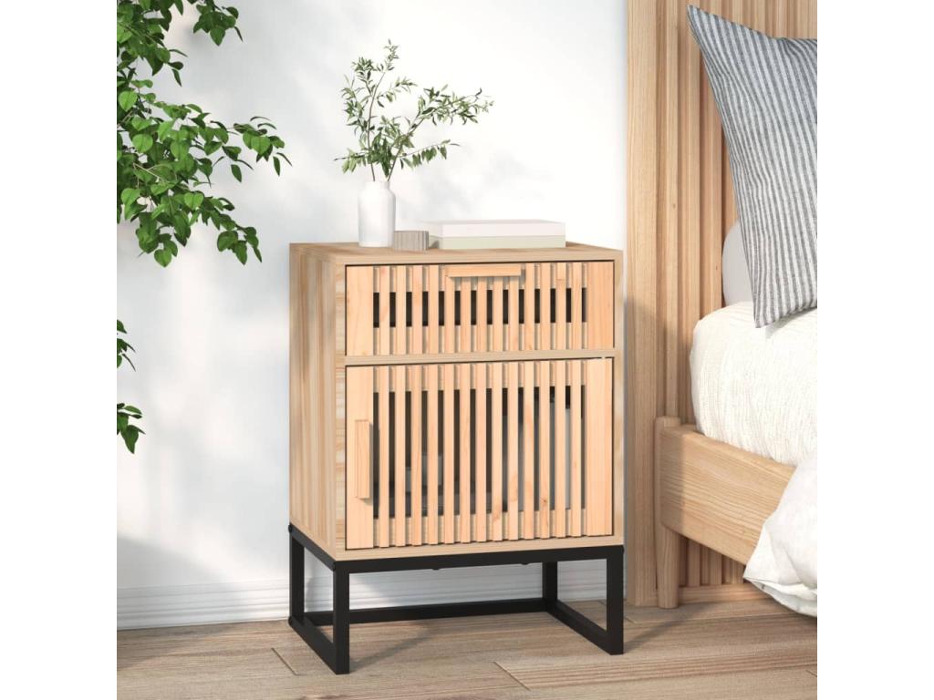 Ensemble de 2 pièces, 40 x 30 x 55,5 cm, marron