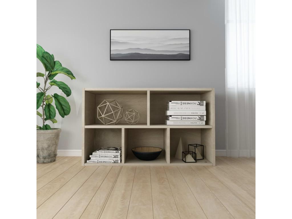 Buffet en chêne clair, 45 x 25 x 80 cm, naturel clair