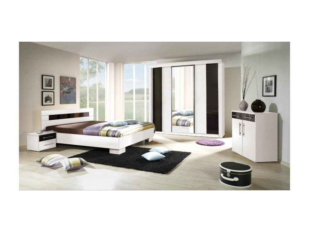 Cadre de lit, 140 x 190 cm, blanc