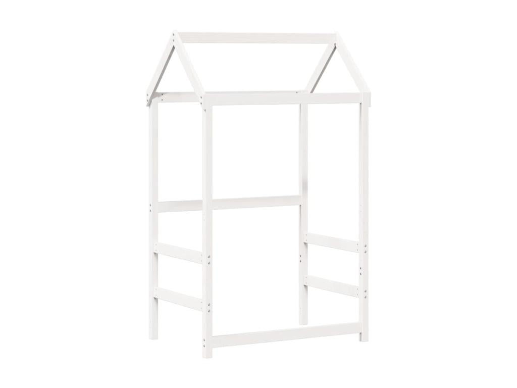 Cadre de lit en pin, 90 x 200 cm, blanc