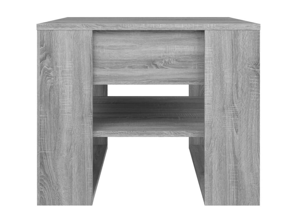 Table basse en bois composite, 55,5 x 55 x 45 cm, grise