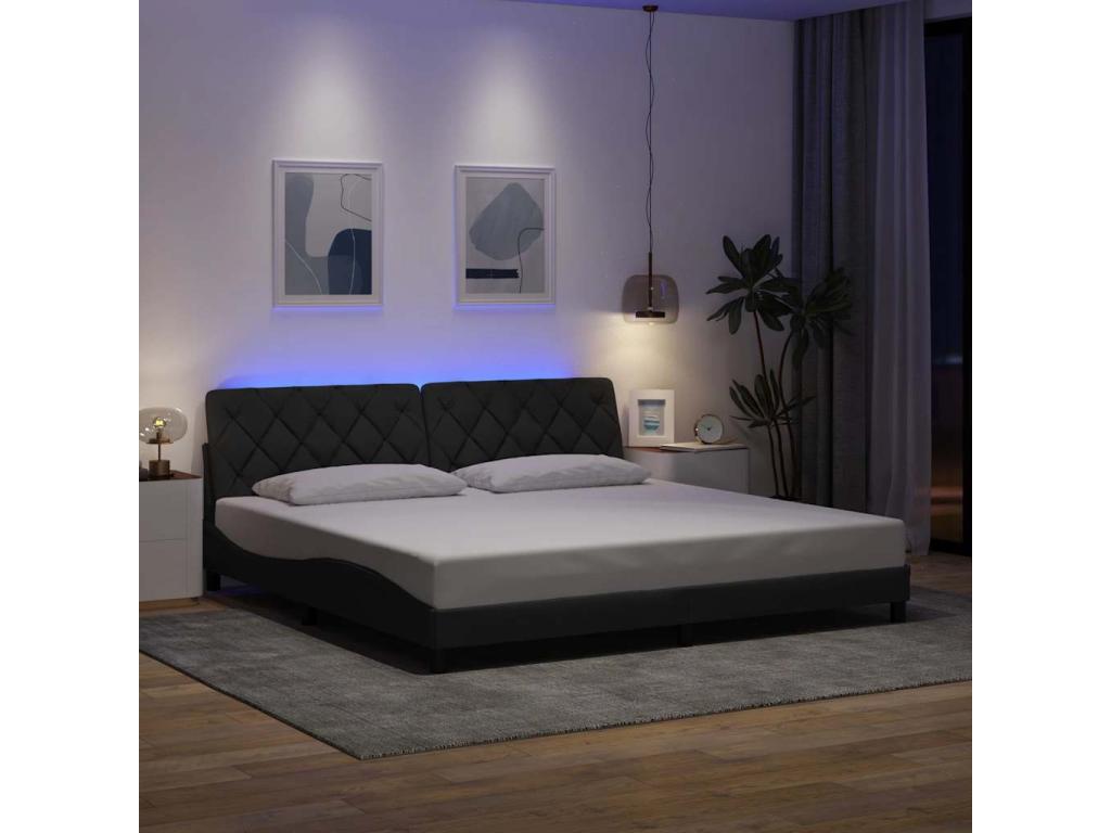 Matelas en tissu, 200 x 200 cm, gris