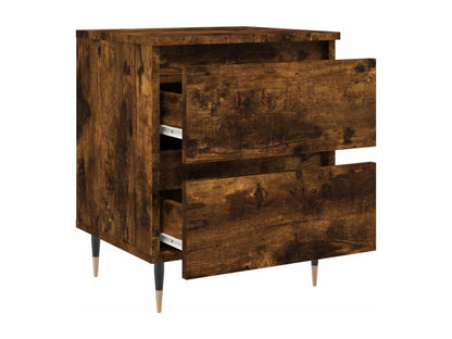 Ensemble de 2 pièces en chêne massif, 40 x 35 x 50 cm, marron