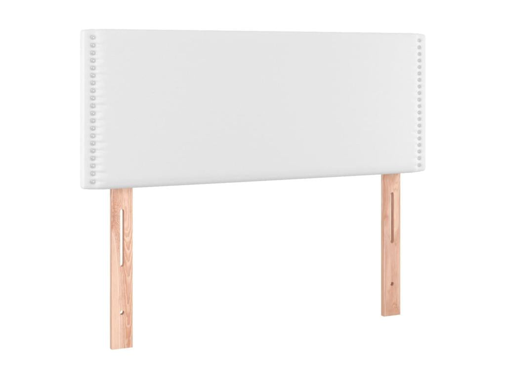 Cadre de lit en similicuir, 90 x 5 x 78 cm, blanc