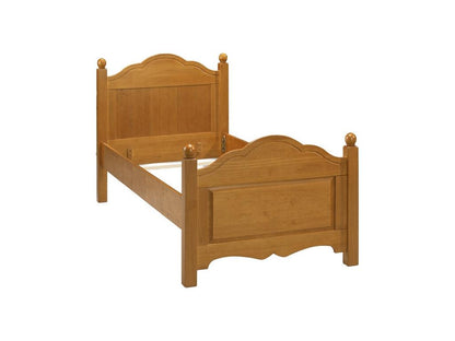 Cadre de lit en pin, 90 x 190 cm, marron