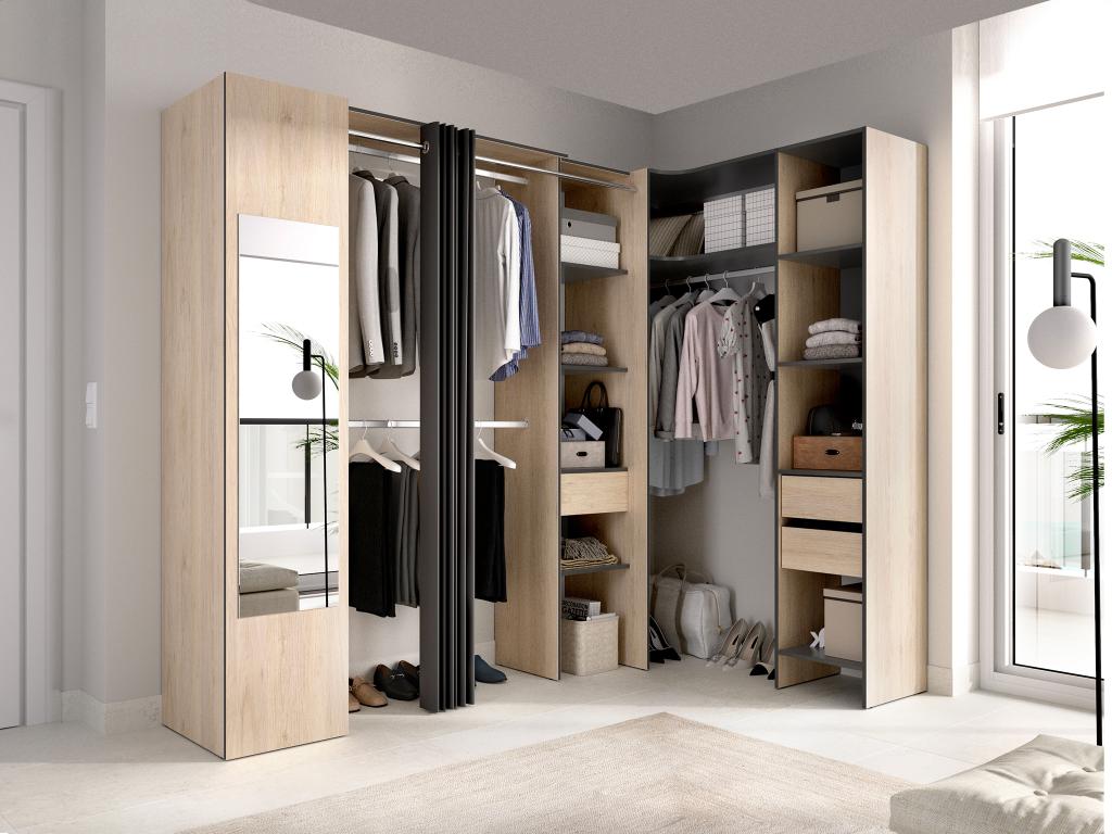 Produit à une porte, gris