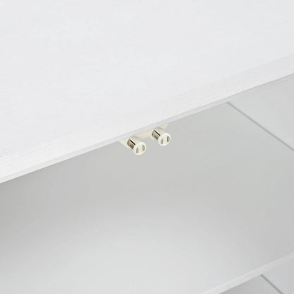 Buffet à quatre portes avec étagères réglables