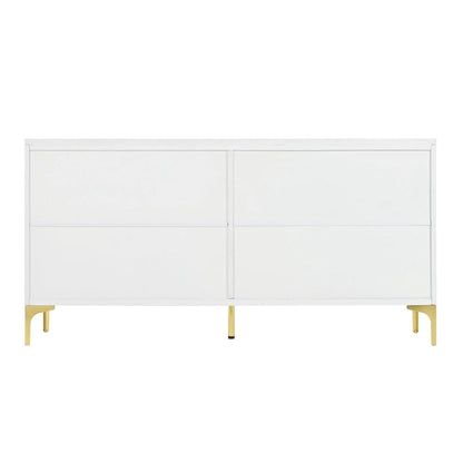 Buffet à quatre portes avec étagères réglables