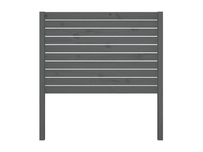 Cadre de lit en bois massif, 81 x 4 x 100 cm, gris