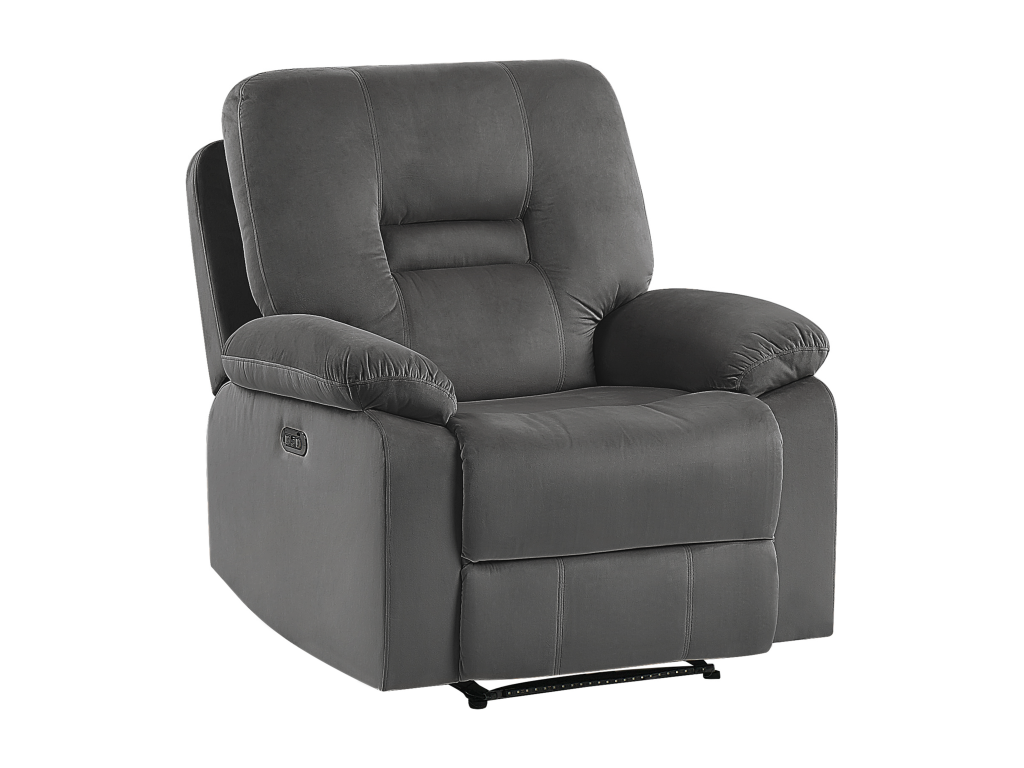 Fauteuil d'appoint en velours gris