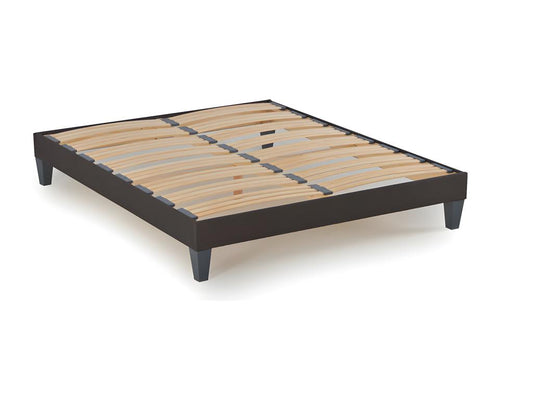 Sommier en tissu, 160 x 200 cm, gris