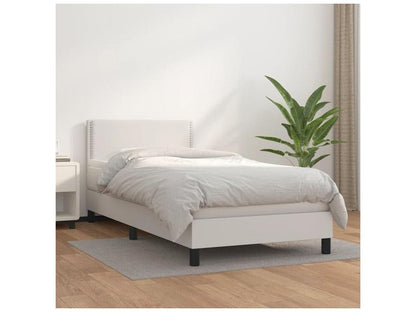 Matelas en similicuir, 90 x 200 cm, blanc