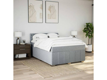Matelas en tissu, 160 x 200 cm, gris