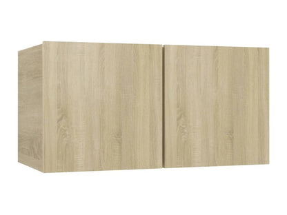 Meuble TV 6 pièces en bois d'ingénierie, marron