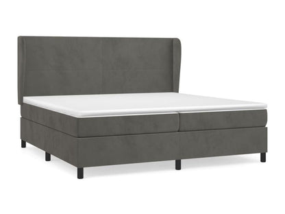 Matelas en velours, 200 x 200 cm, gris