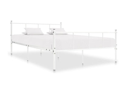 Cadre de lit en métal, 120 x 200 cm, blanc