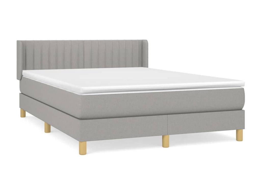 Matelas en tissu, 140 x 190 cm, gris