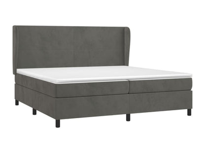 Matelas en velours, 200 x 200 cm, gris