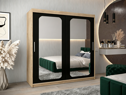 Armoire 2 portes, noire