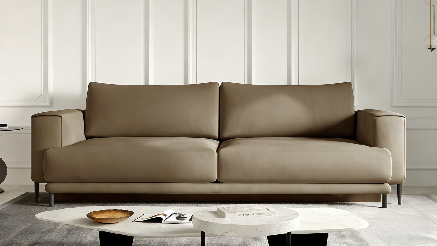 Canapé en tissu beige