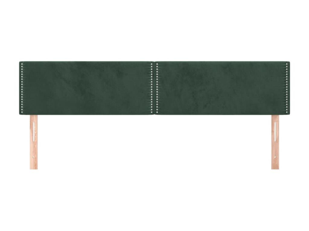 Cadre de lit en velours 2 pièces, 90 x 5 x 78 cm, vert