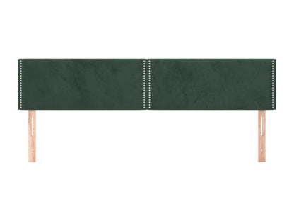 Cadre de lit en velours 2 pièces, 90 x 5 x 78 cm, vert