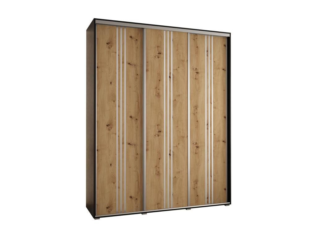 Armoire 3 portes, noire