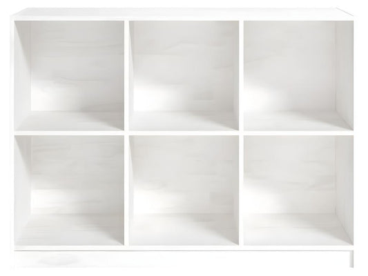 Bibliothèque en pin, 104 x 33 x 76 cm, blanche