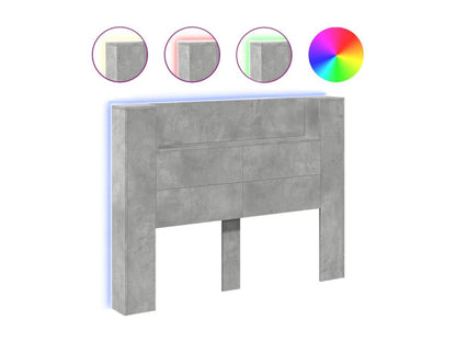 Cadre de lit, 140 x 16,5 x 103,5 cm, gris