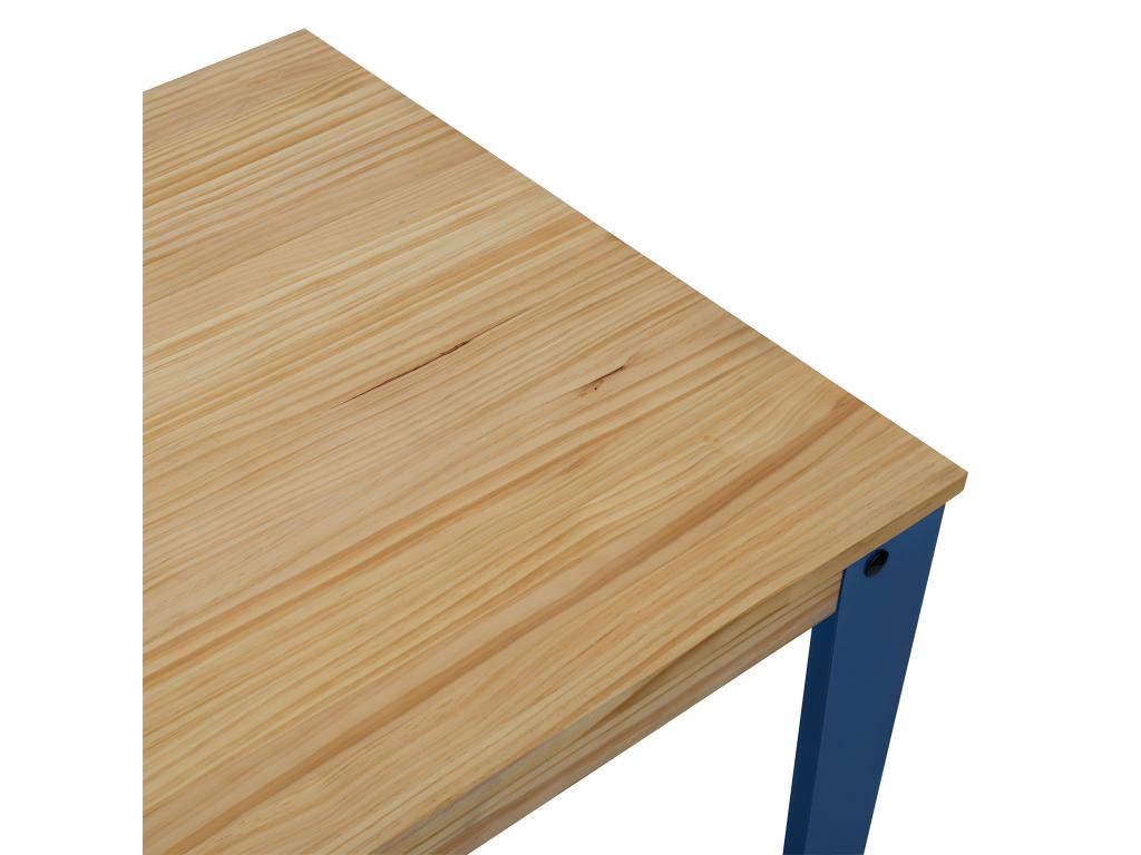 Table, 80 x 80 x 110 cm, bleue