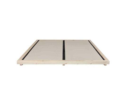 Cadre de lit en bois massif, 160 x 200 cm, teinte naturelle claire