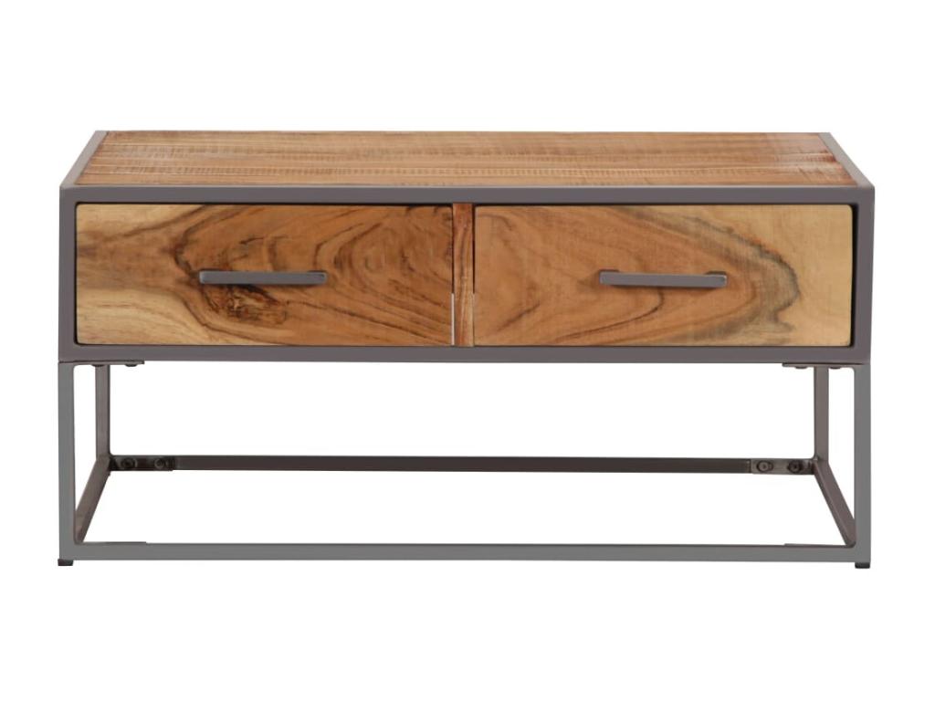 Table basse, 75 x 75 x 35 cm, marron